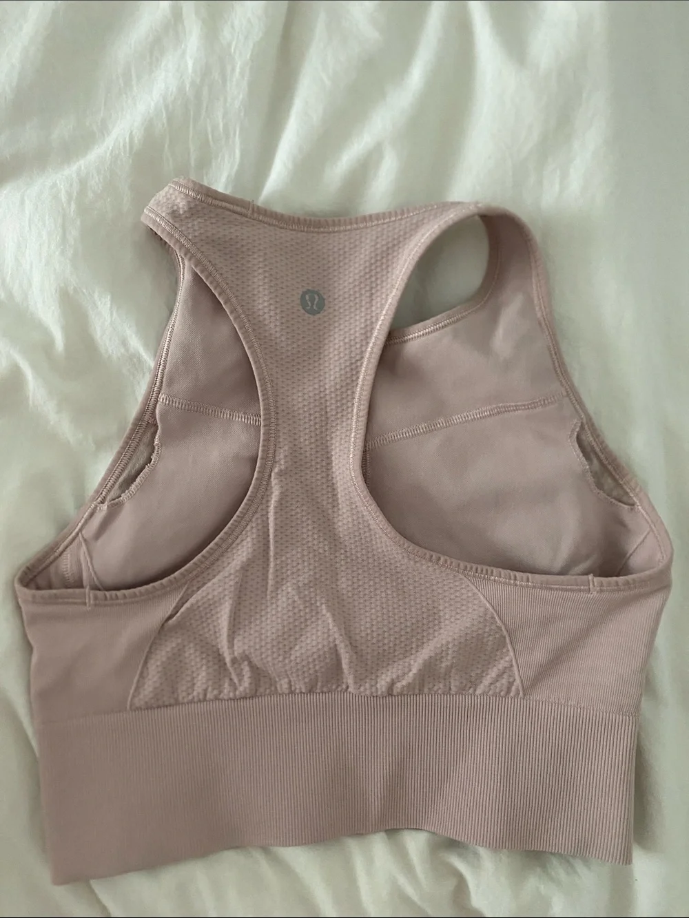 Lululemon Seamless High-Neck Sports Bralette - Dusty Mauve